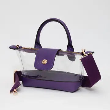 Goldie Faux Leather Purple Purse