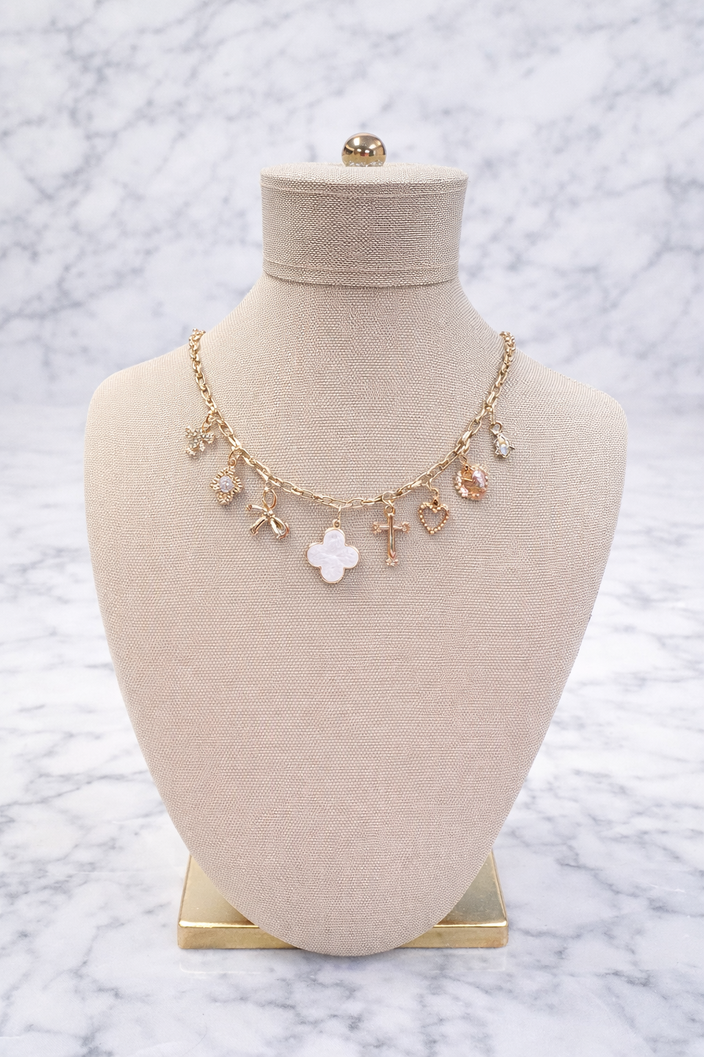 Kolby Cross Charm Necklace