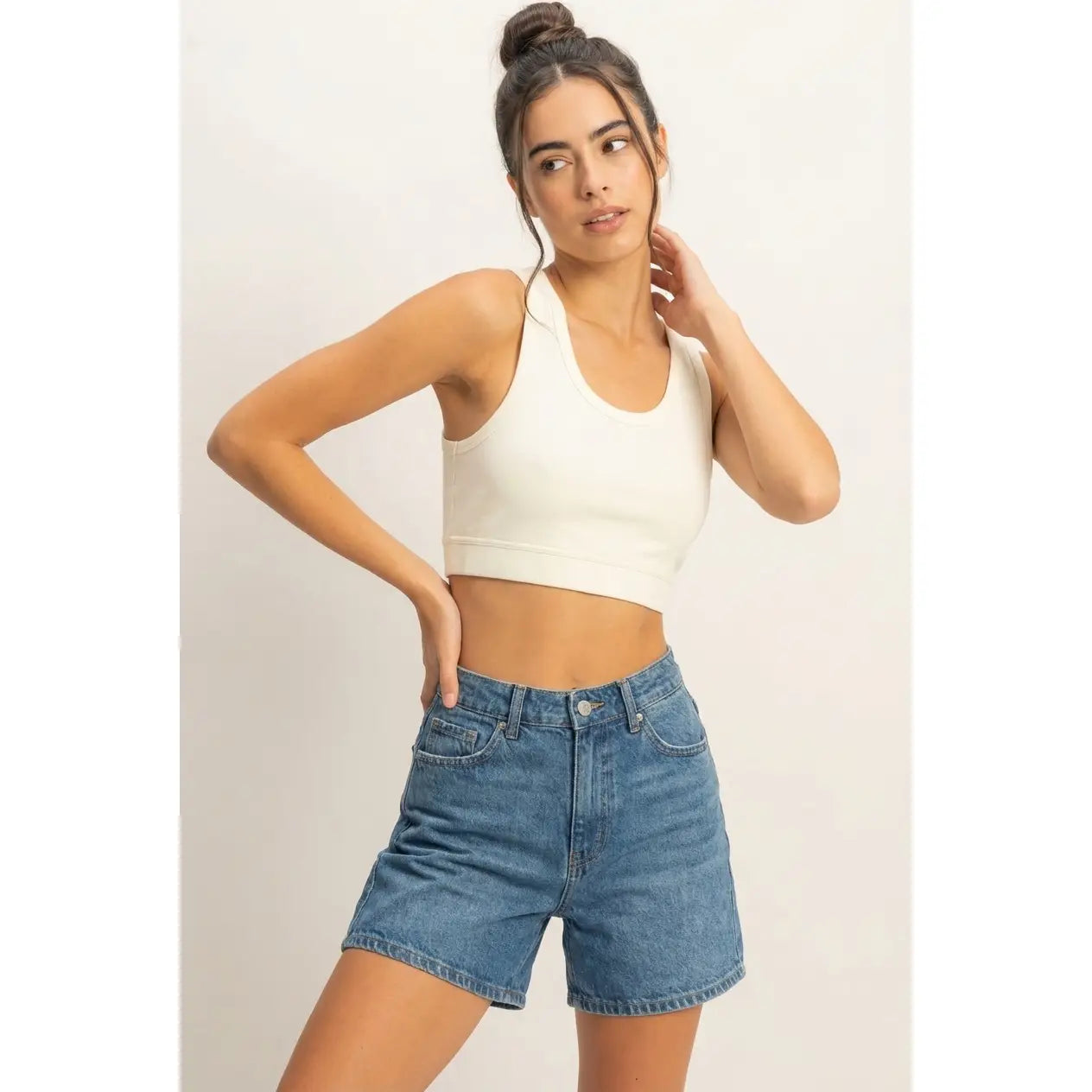 Sami Marshmallow Crop Tank
