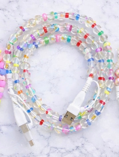 Clear Charm Phone Charger