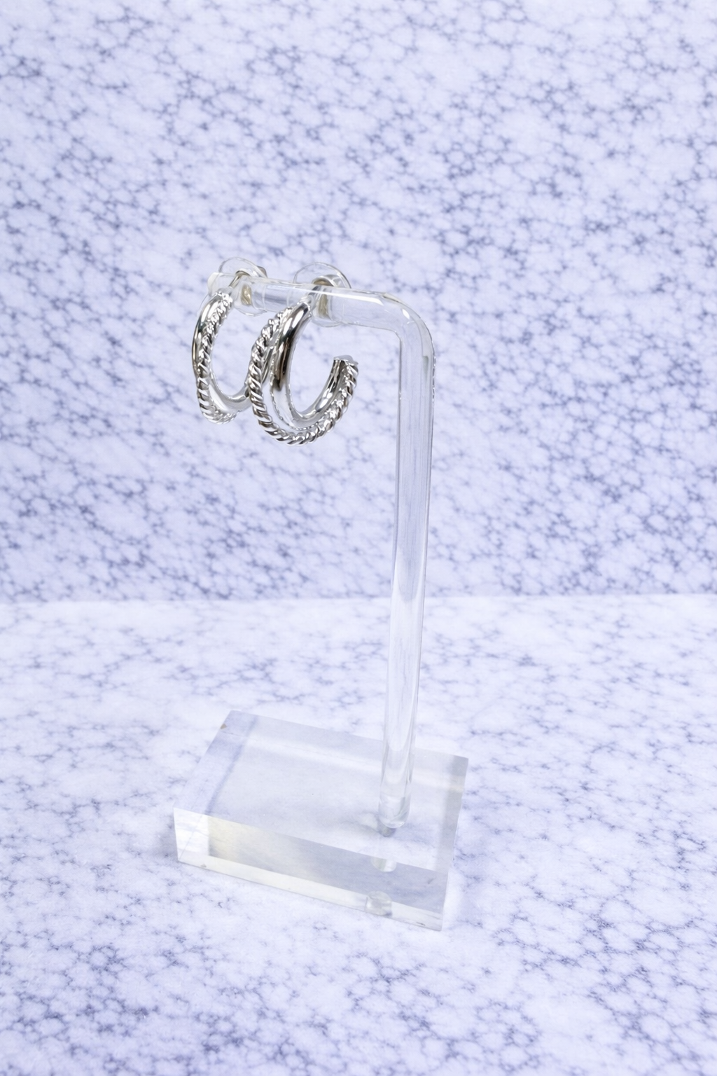 Kolby Silver Hoop Earrings
