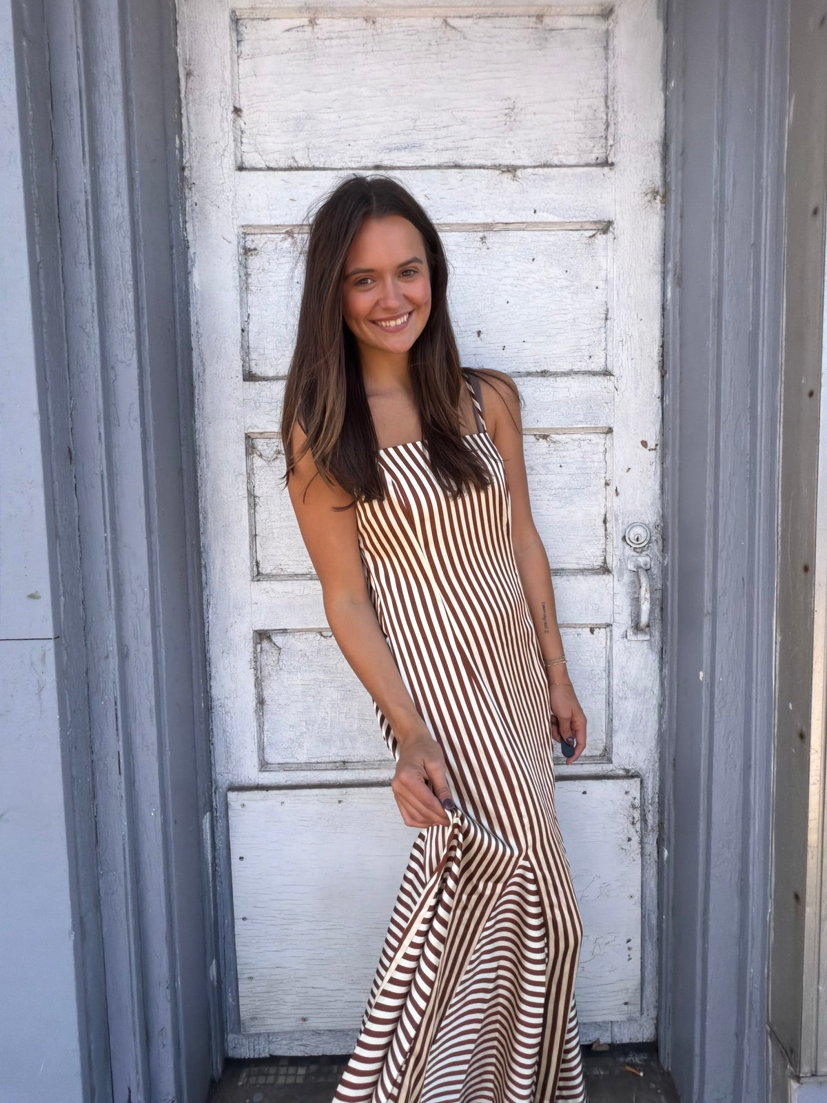 Nova Maxi Stripe Dress
