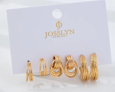 Nova gold hoop earrings