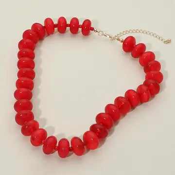 Goldie Chunky Red Necklace