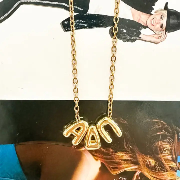 Alpha Delta Pi Bubble Necklace