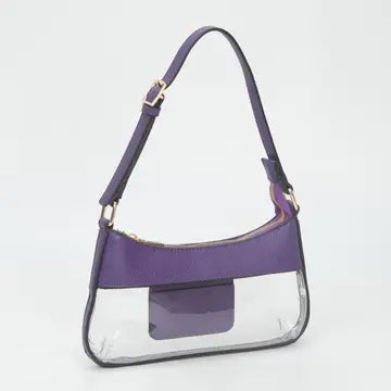 Sam Clear Purple Purse