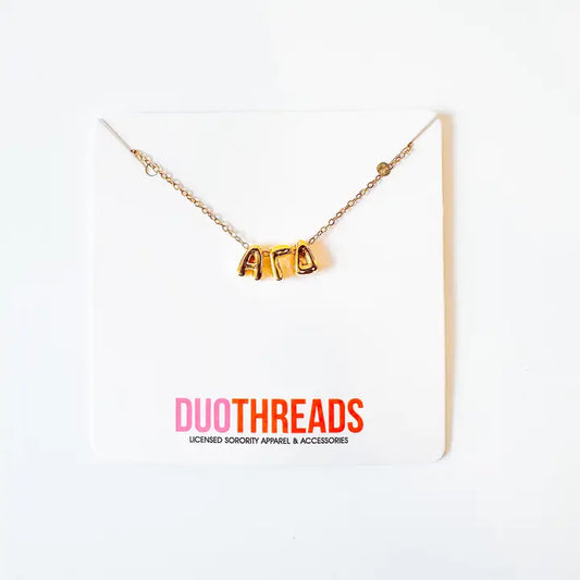 Alpha Gamma Bubble Necklace