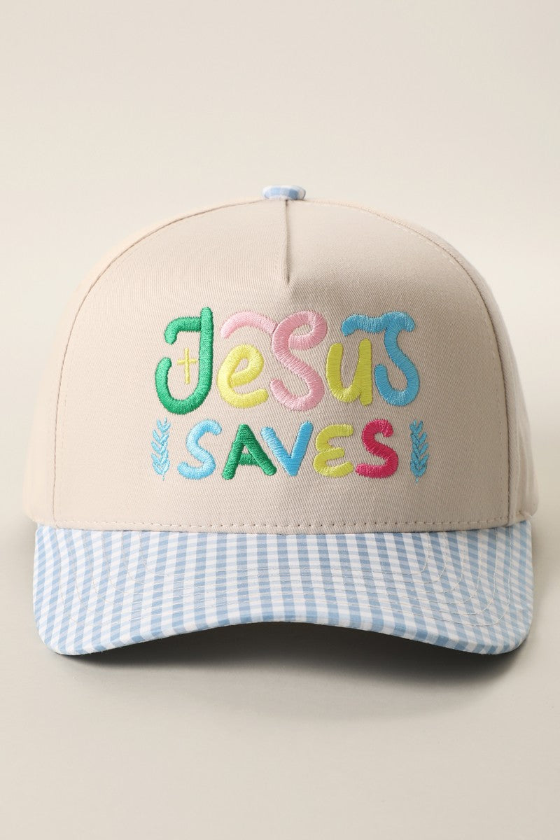 Trucker-Jesus Saves blue