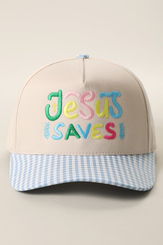 Trucker-Jesus Saves blue