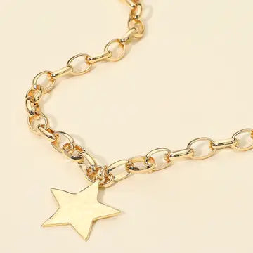 Goldie Star Chunky Necklace