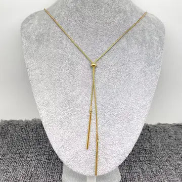 Wren 18K Stainless Steel Lariat Necklace