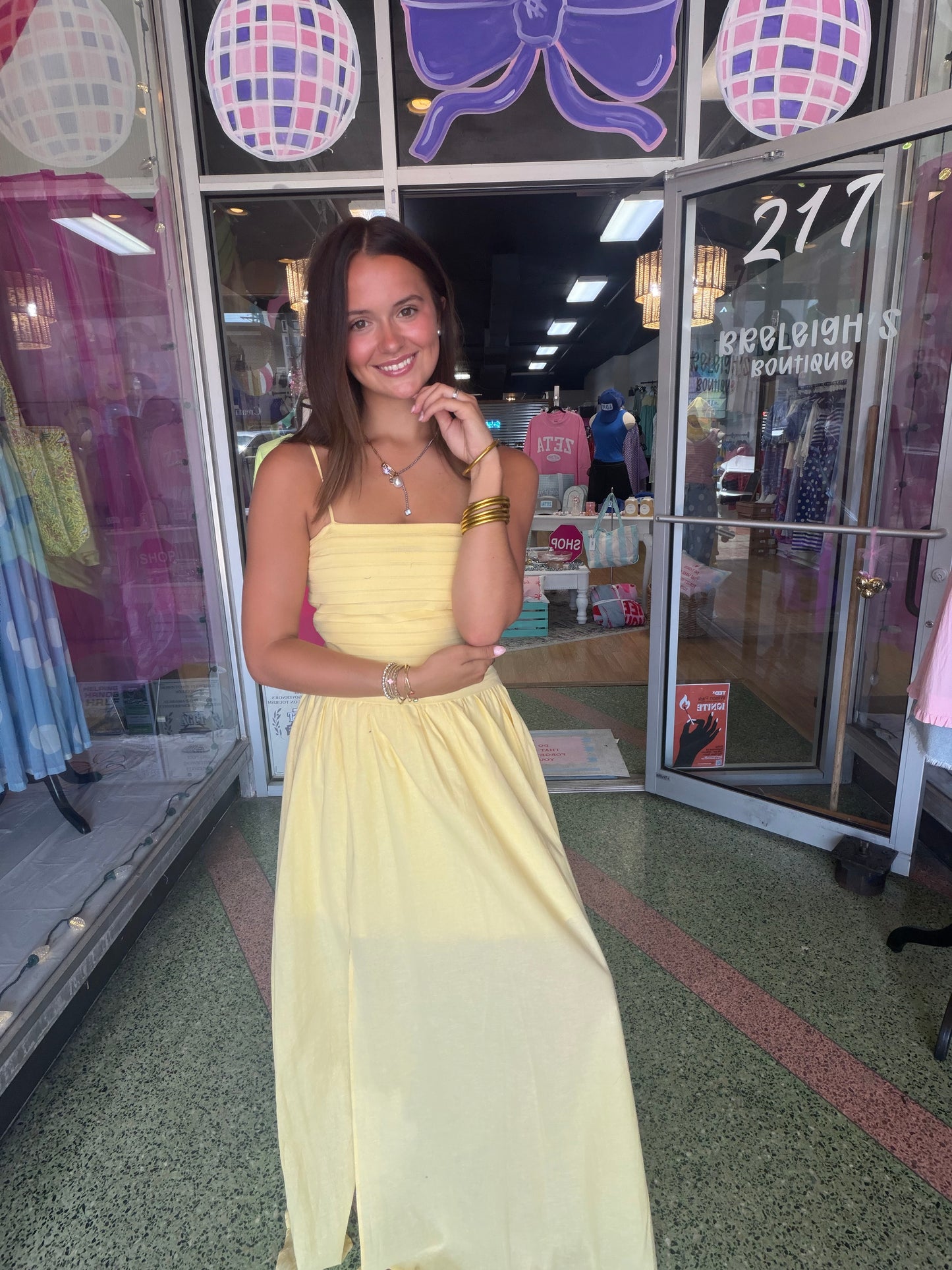 Cami Maxi Yellow Dress