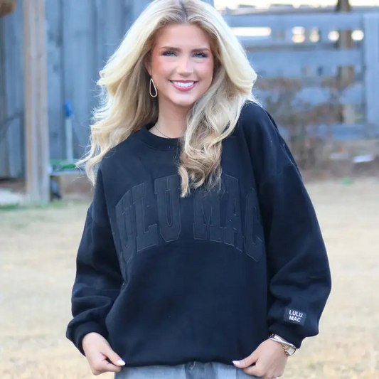 Lulu Mac Black Sweatshirt