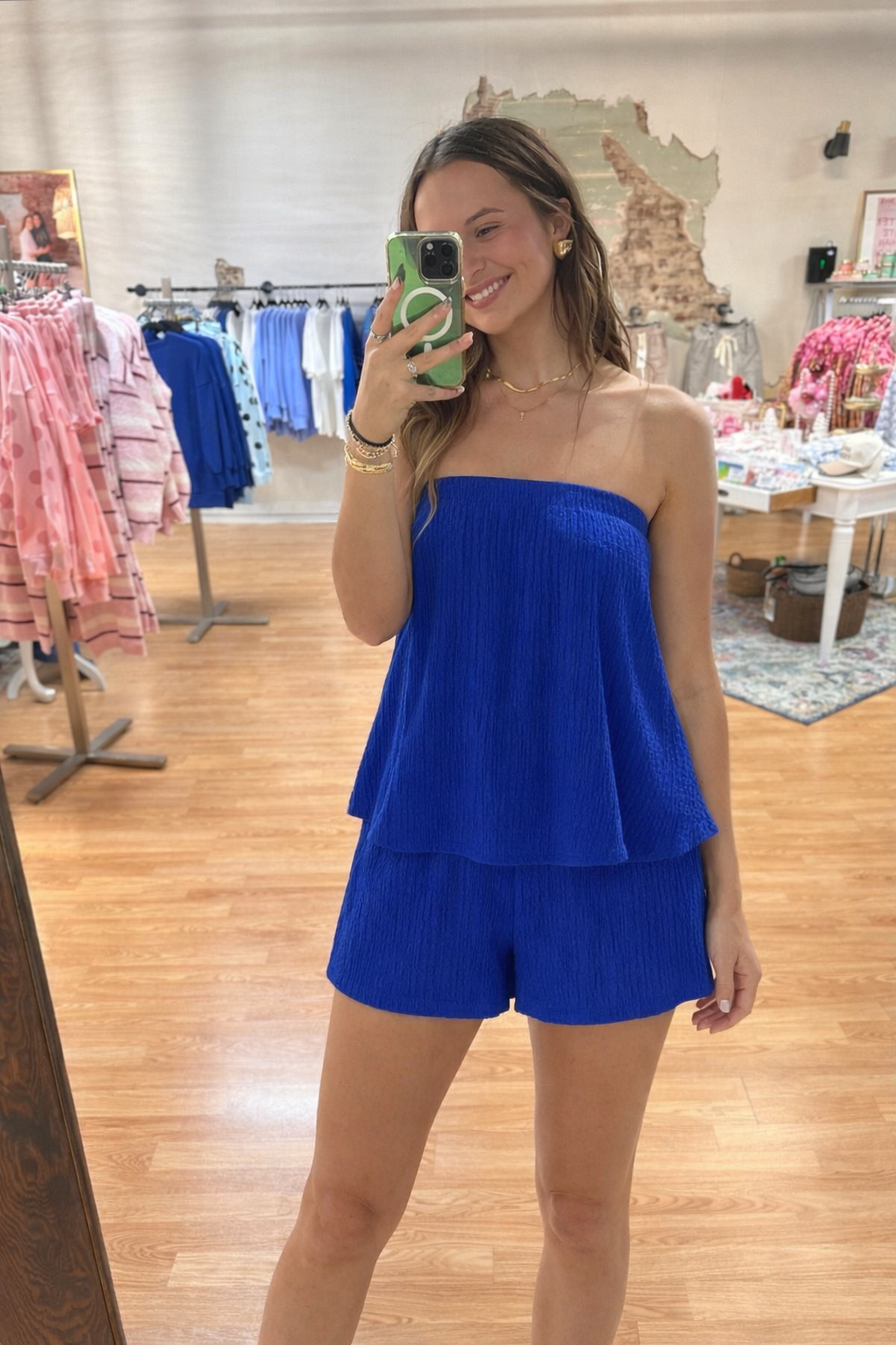 Christi Navy Romper