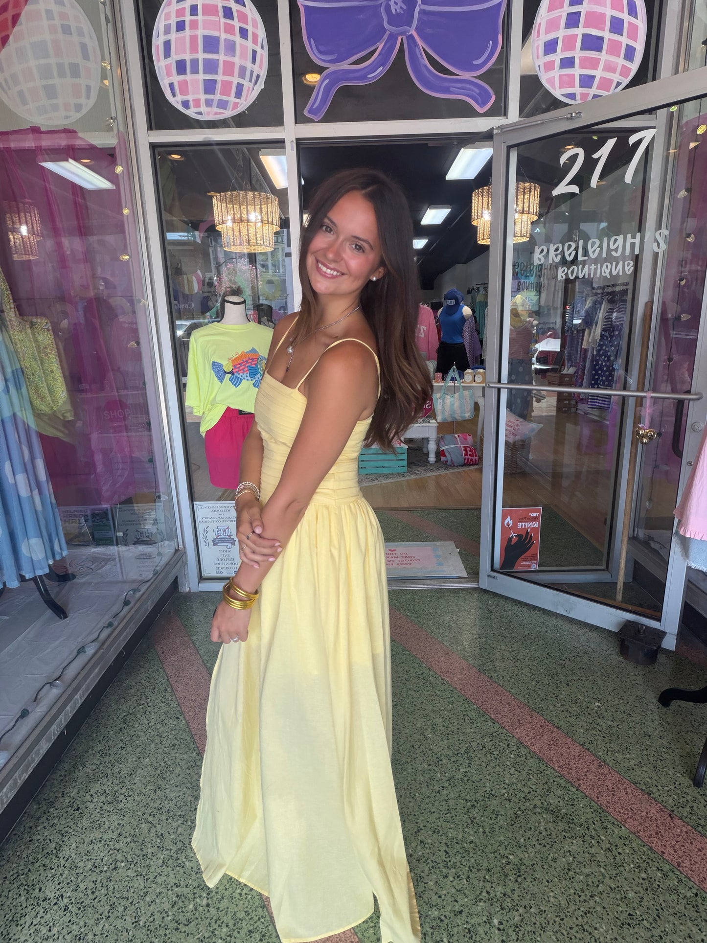 Cami Maxi Yellow Dress