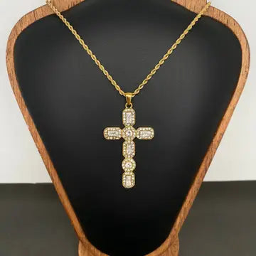 Wren Cross 18K Gold Plated Necklace