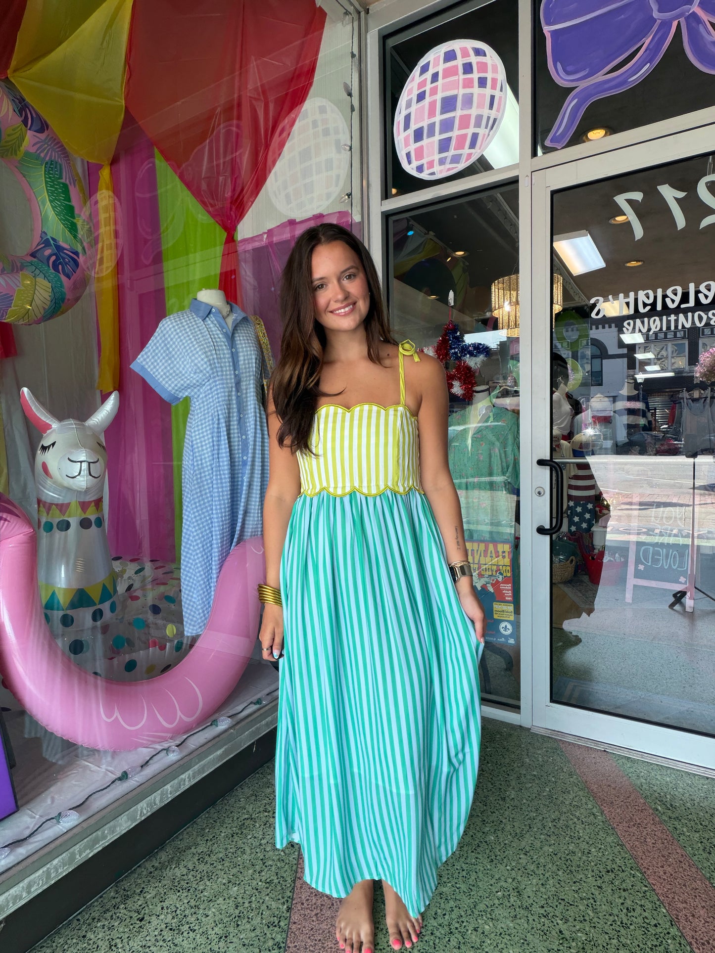 Clover Stripe Dress