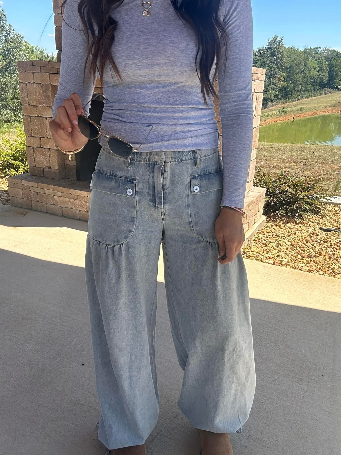 Randi Simple Gray Long Sleeve