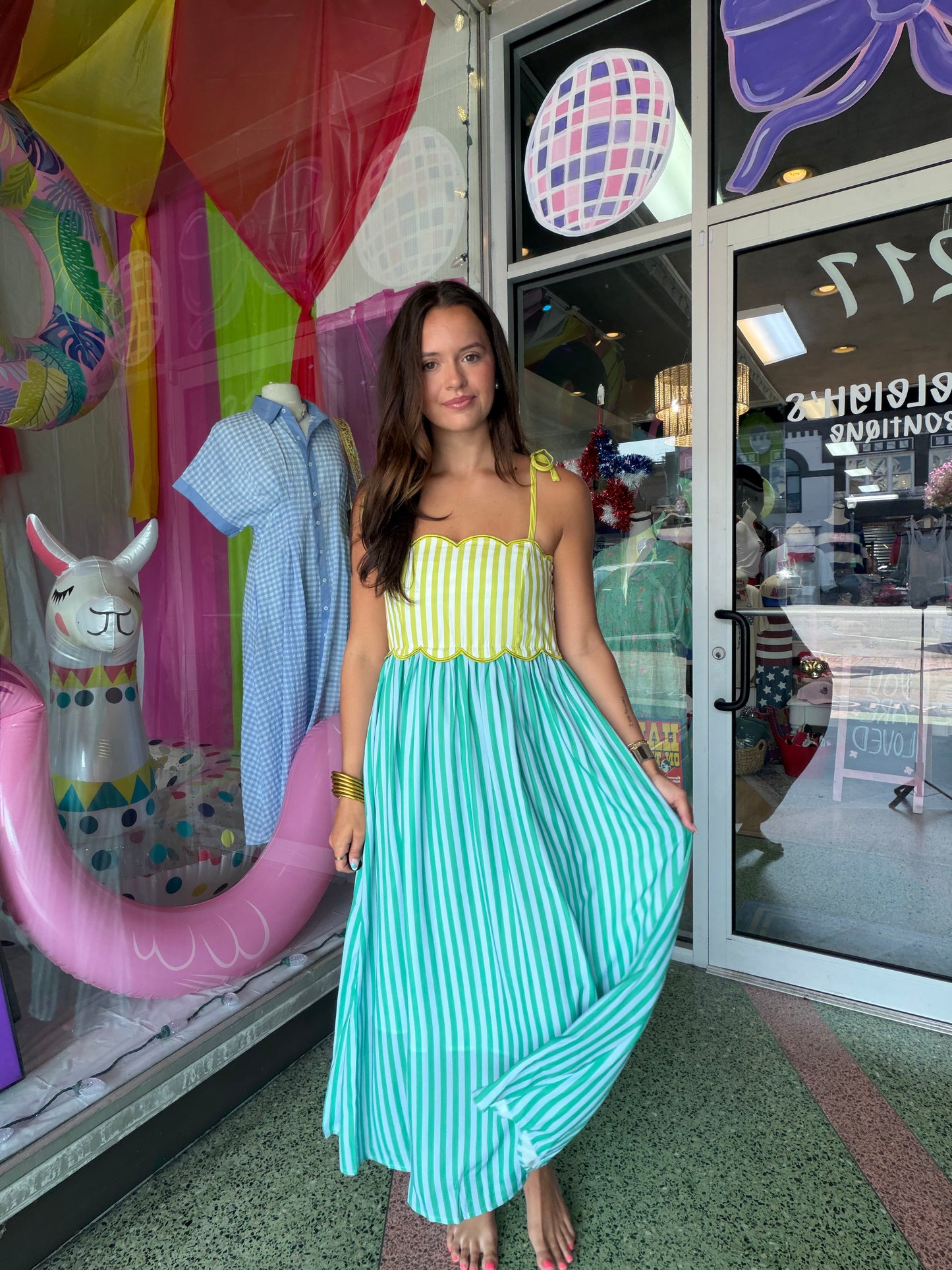 Clover Stripe Dress