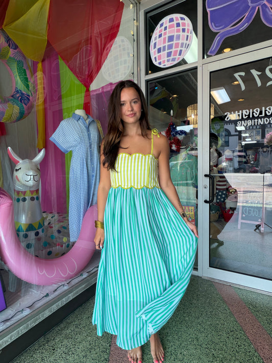 Clover Stripe Dress