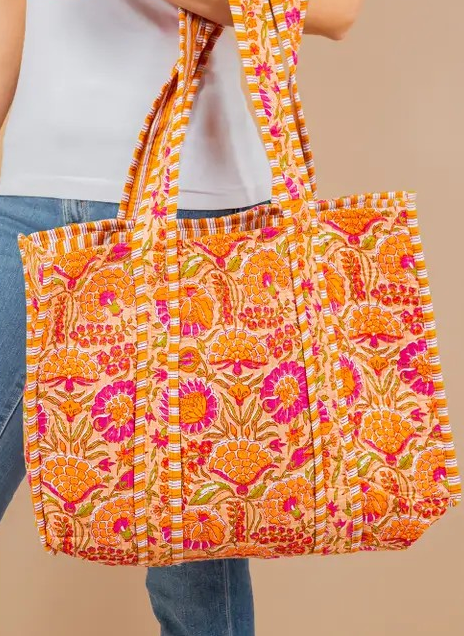Katie Duffle Orange Bag