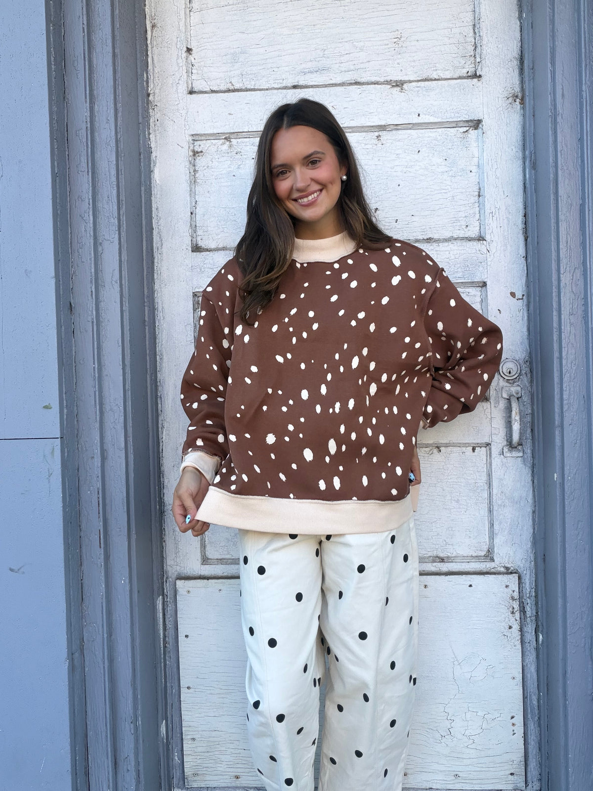 Thankful Reversible Mock Neck