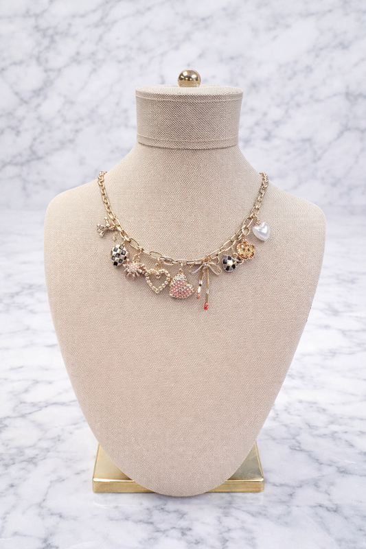 Ella Large heart Charm Necklace