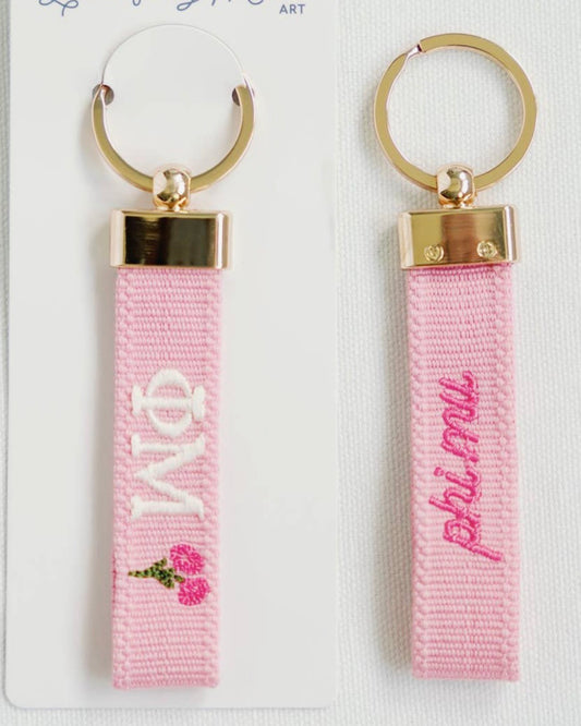 Phi Mu! Keychain