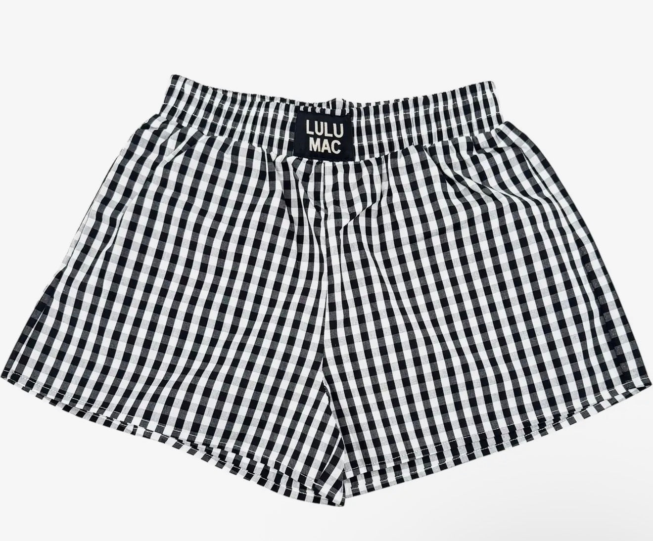 Lulu Mac Black Gingham Shorts