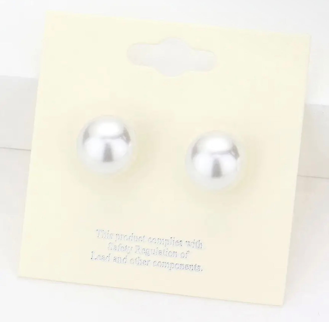 Libby 12mm Pearl Stud Earrings