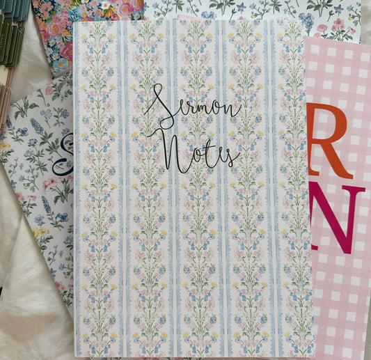 Blair Floral Stripe Sermon Notes