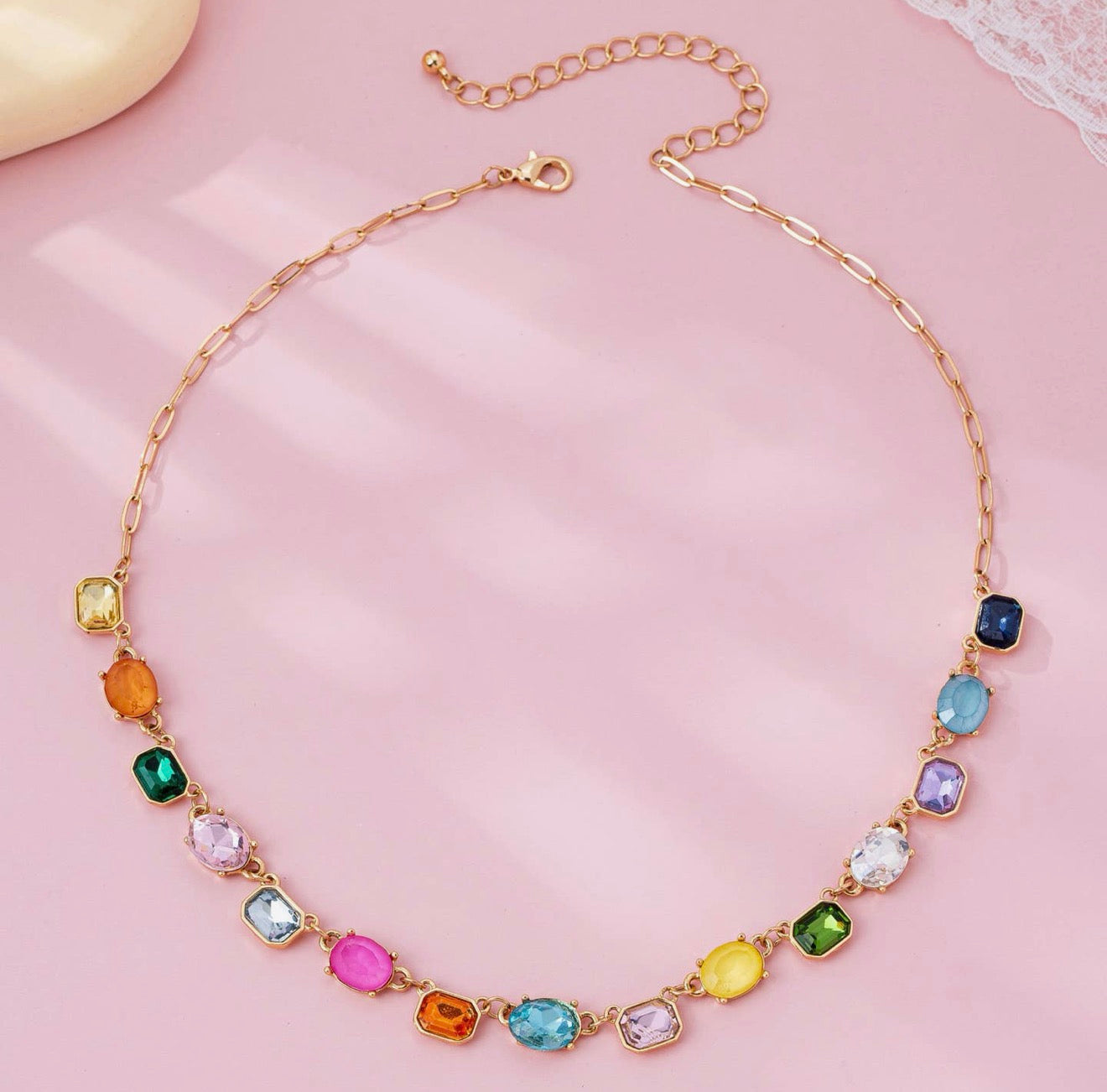 Avery Crystal Pendent Necklace