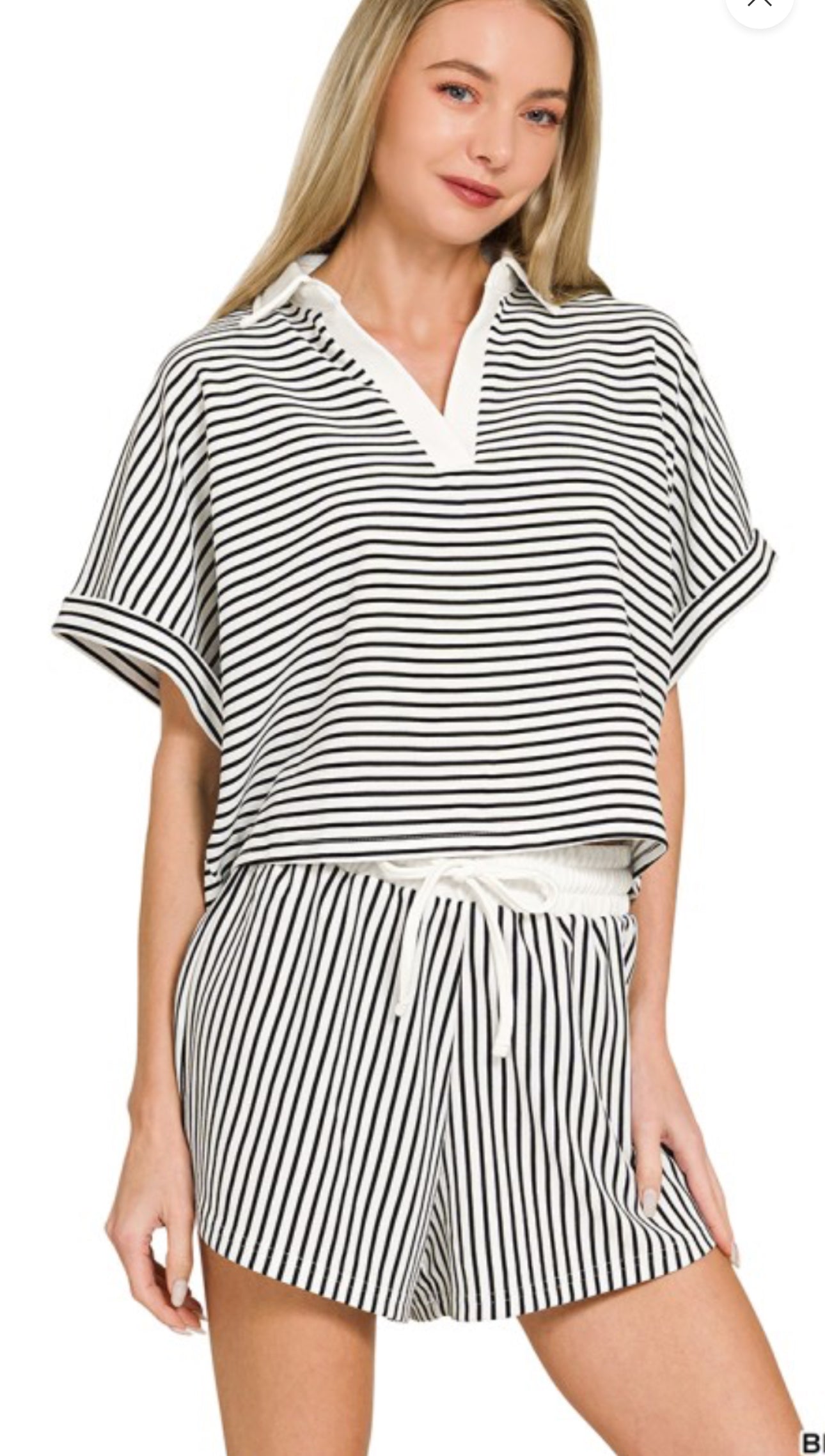 Daisy Stripe Shorts