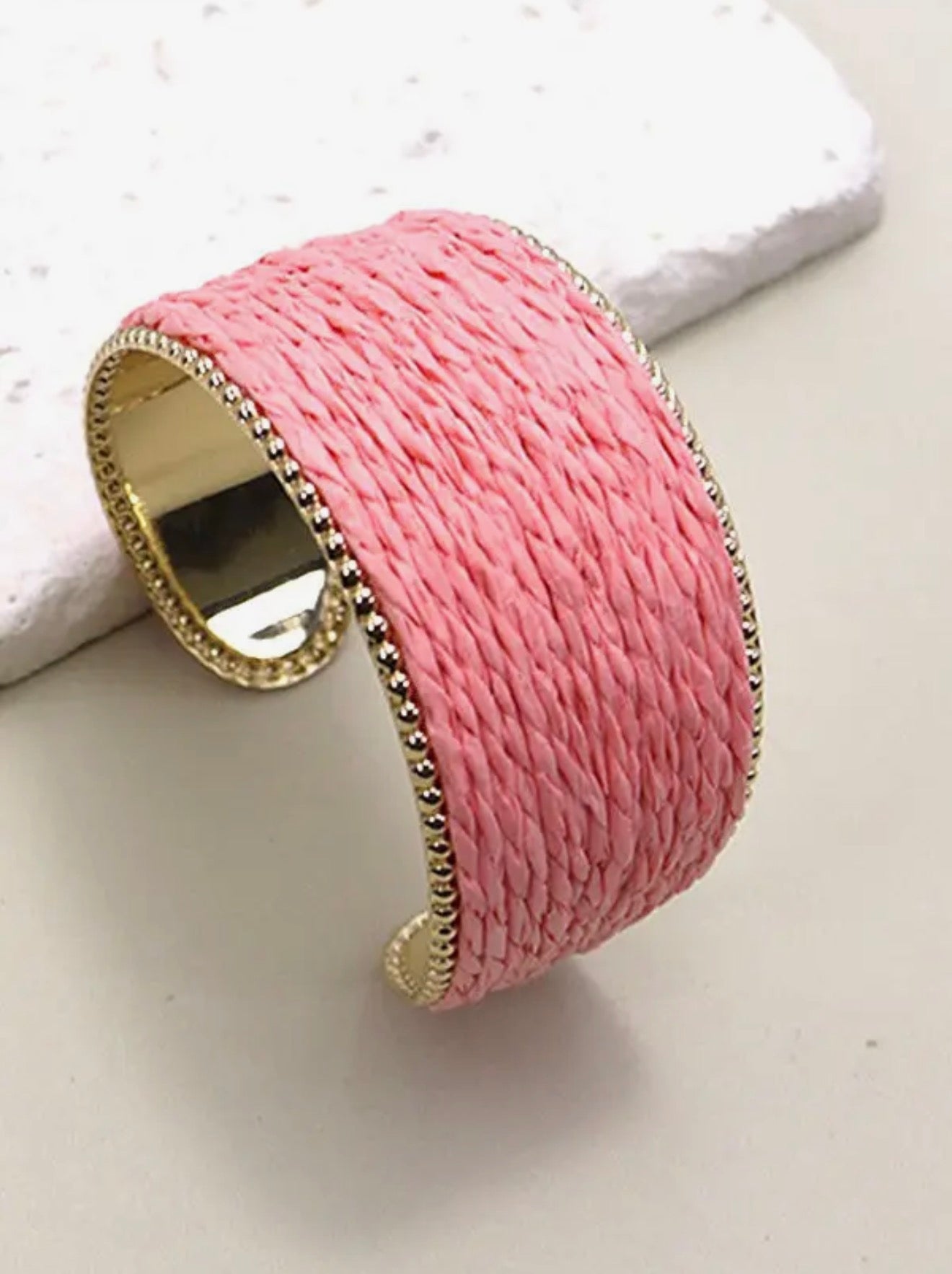 Nova pink cuff bracelet