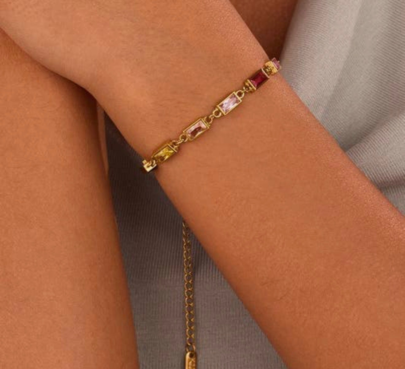Avery 18K stainless steel Crystal Bracelet