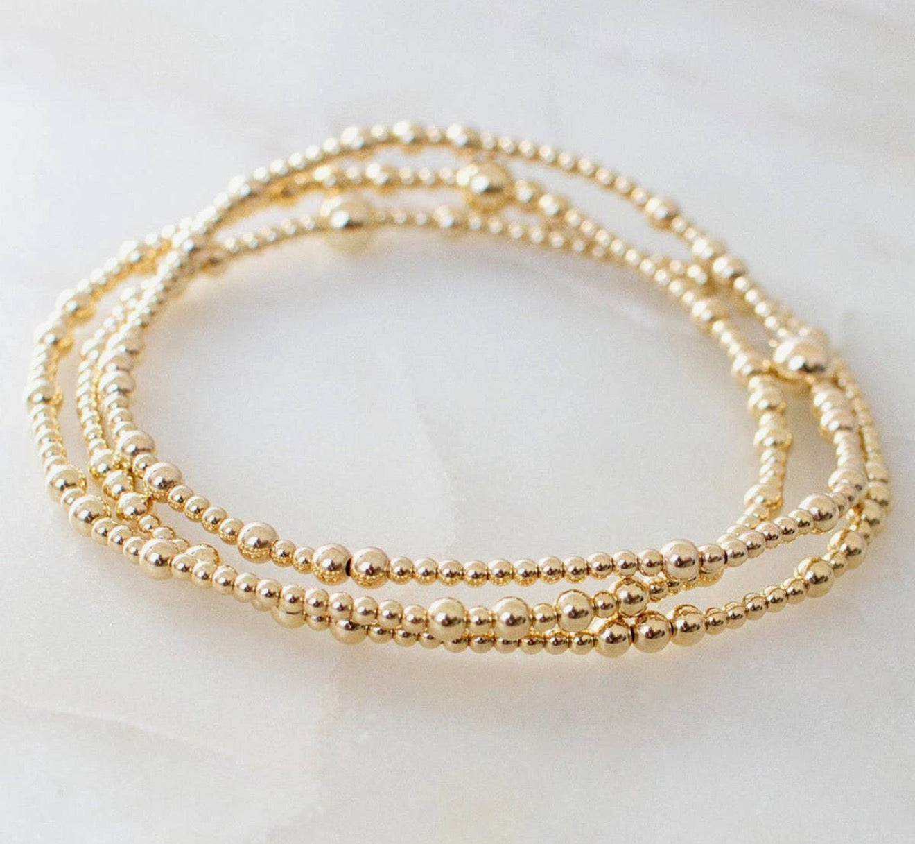 Ivy Gold Cooper Beaded Bracelet