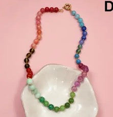 Kenz Natural Stone Multi Necklace