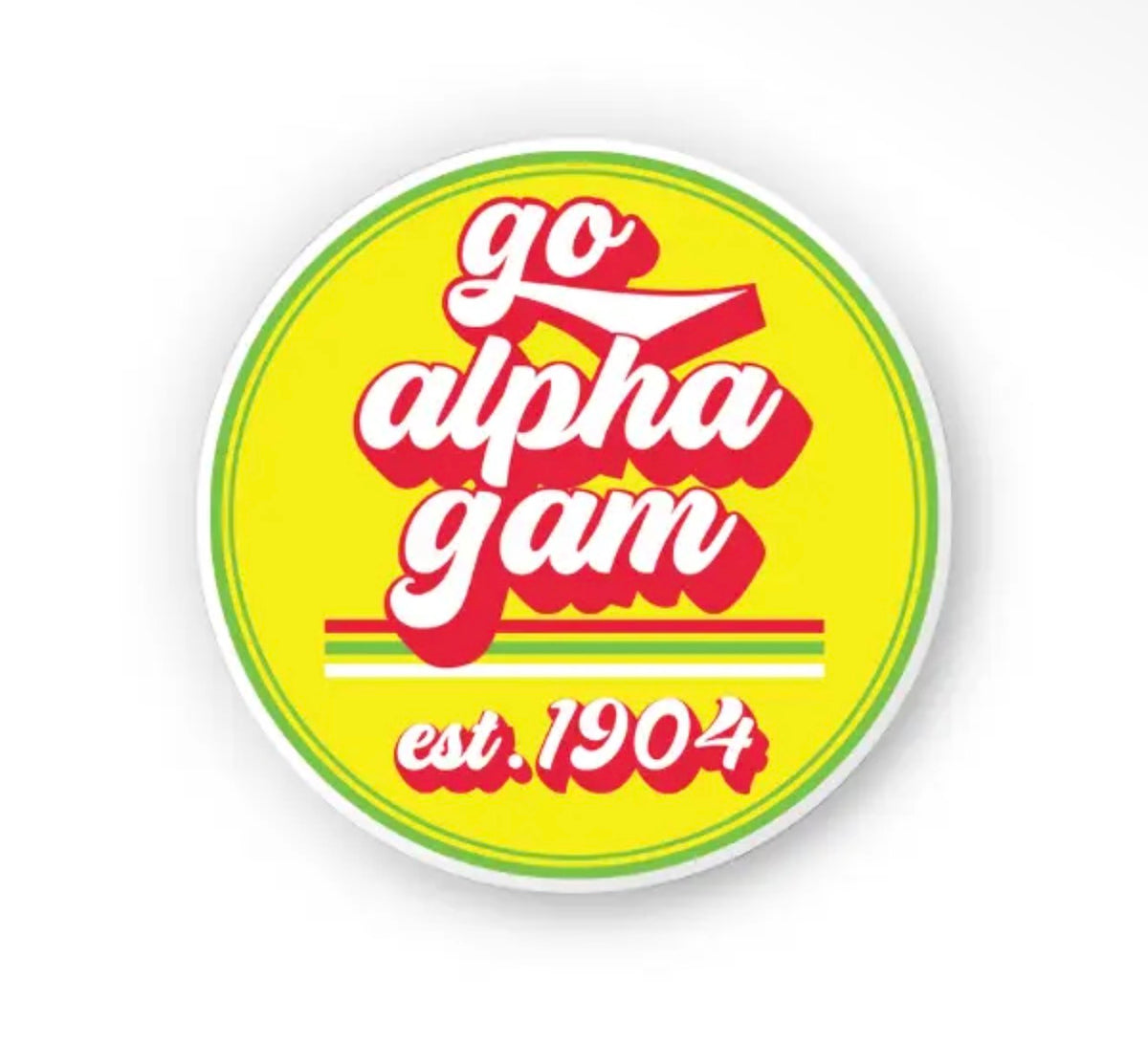 Alpha Gam Sticker