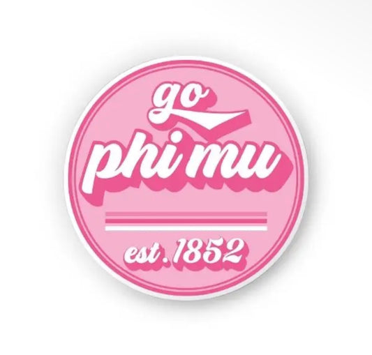 Phi Mu Sticker