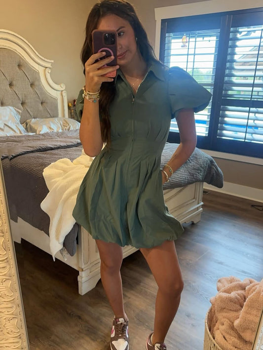 Milly Green Mini Dress