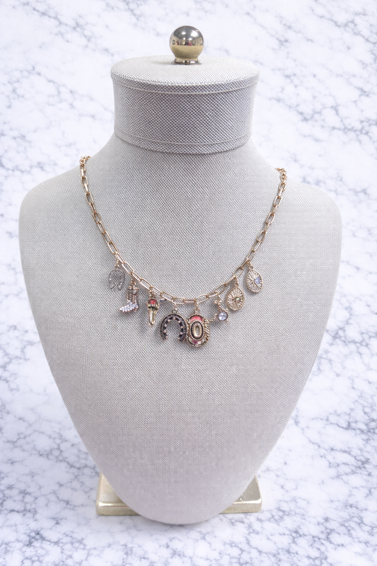 Ella Cowboy Take me Away Charm Necklace
