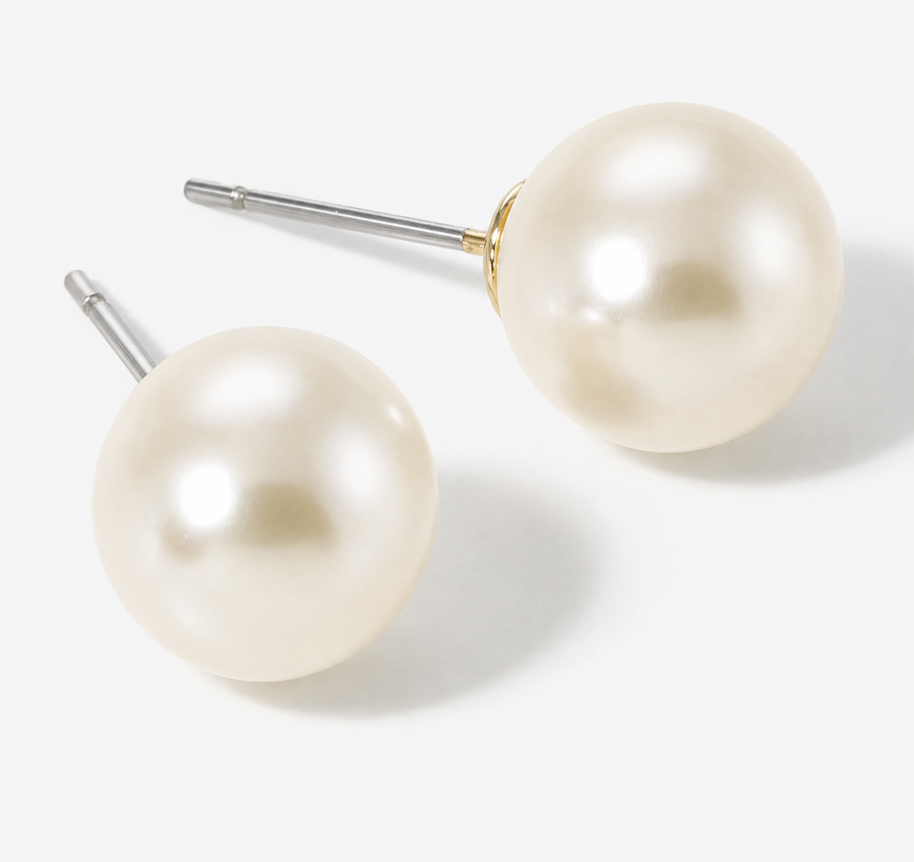 Libby 16mm Cream Pearl Earrings