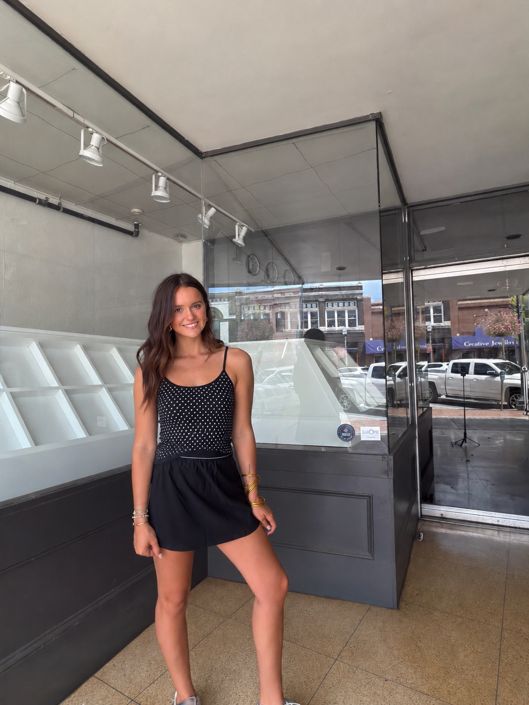 Blair Black Polka Dot Tank