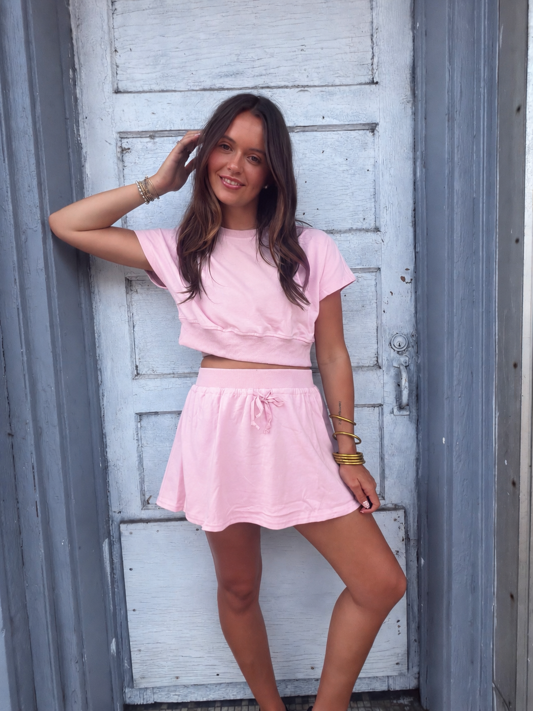 Blair Pink Skort Set