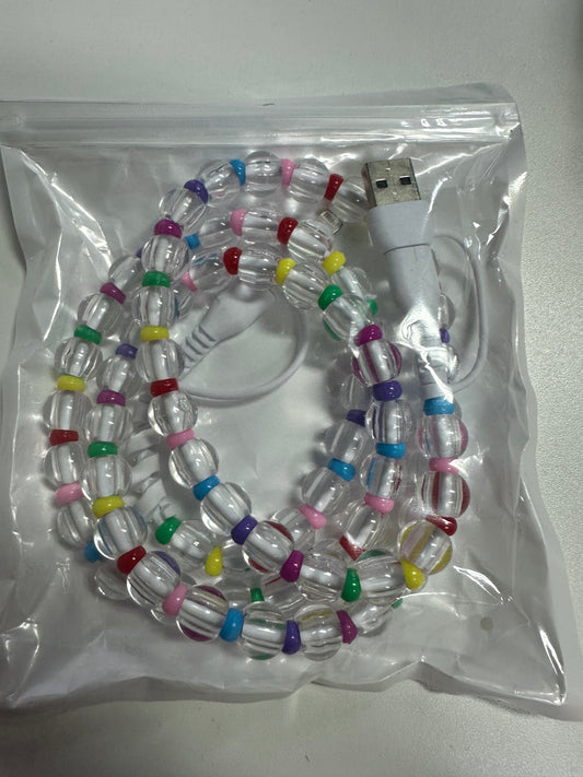 Braylin Clear Beaded Phone charger