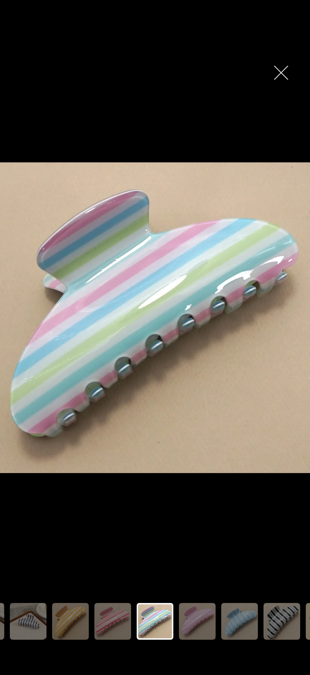 Kenz Stripe Multi Claw Clip