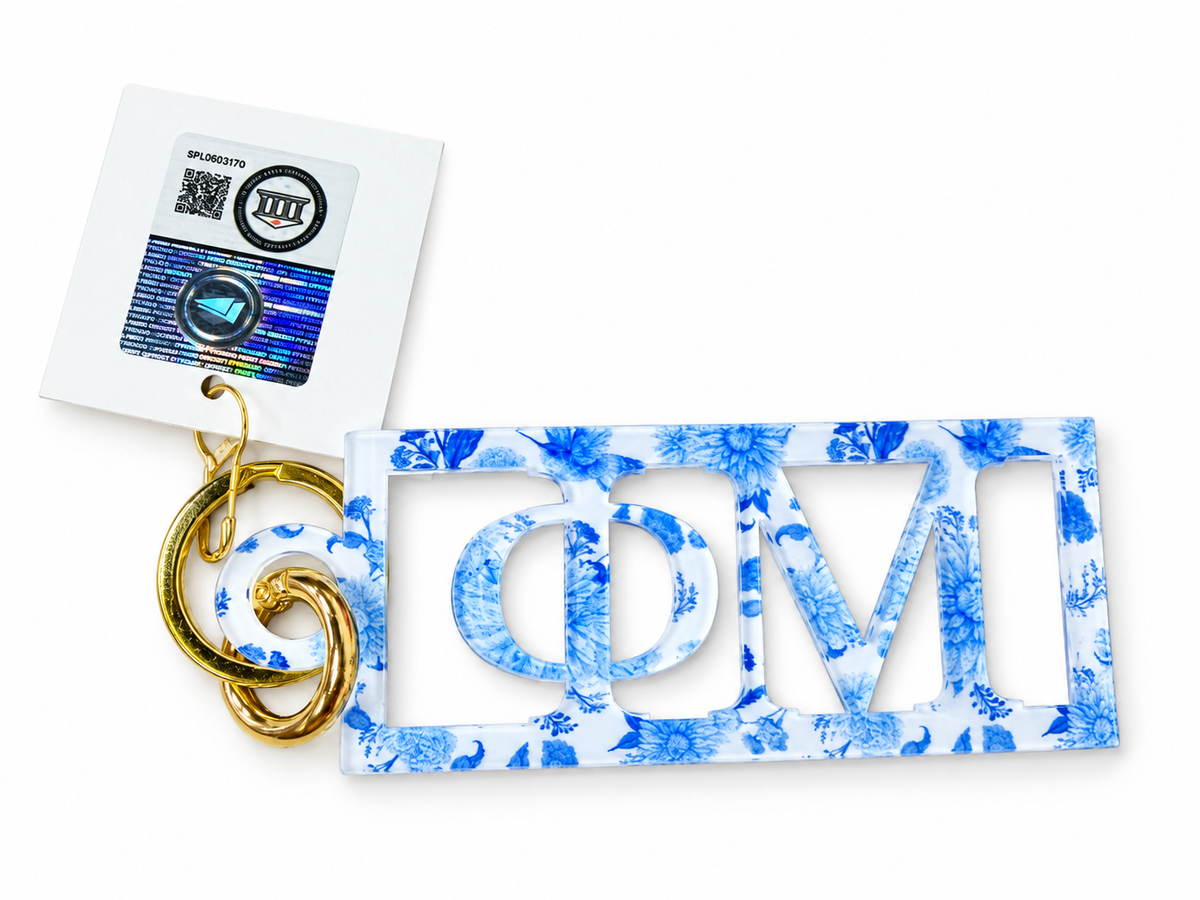 Phi Mu Acrylic Keychain