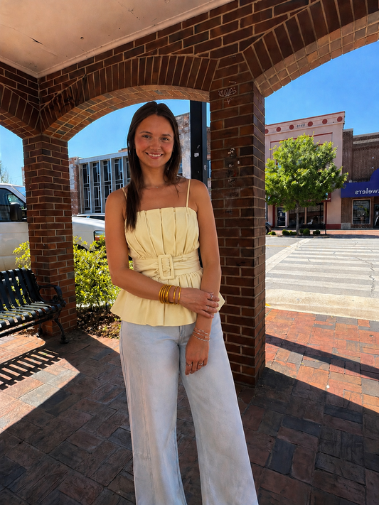Ryleigh Buckle Sleeveless Top