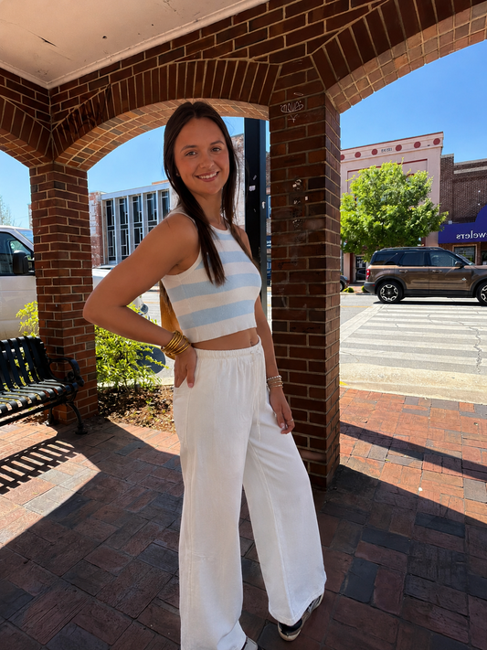 Sami Blue Stripe Tank