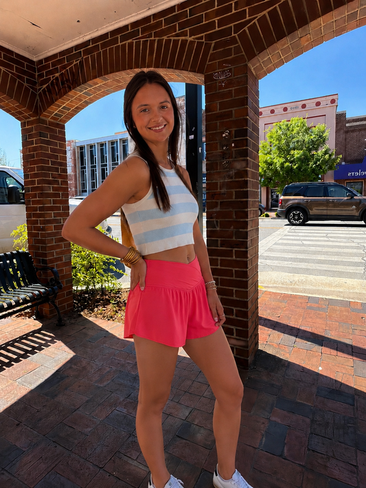 Macy Flamingo Pink Shorts